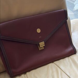 Vintage portfolio briefcase no key cross